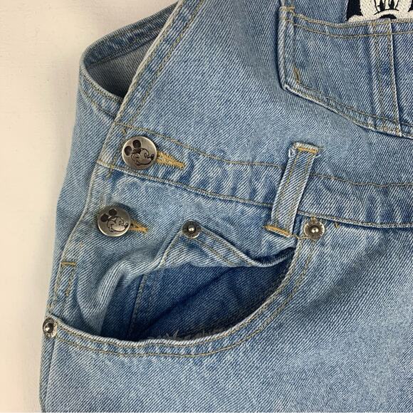 Vintage Disney kids size 14 denim overalls mickeys stuff embroidered Minnie duck - Picture 7 of 10